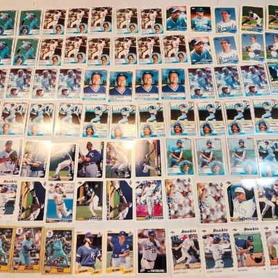 Kansas City Royales Baseball cards thru the years, Full box