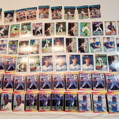 Kansas City Royales Baseball cards thru the years, Full box