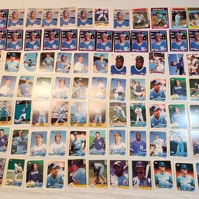 Kansas City Royales Baseball cards thru the years, Full box