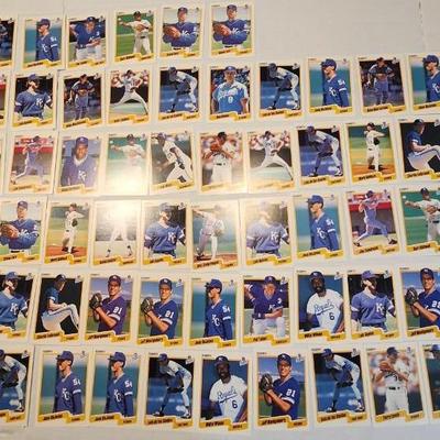 Kansas City Royales Baseball cards thru the years, Full box