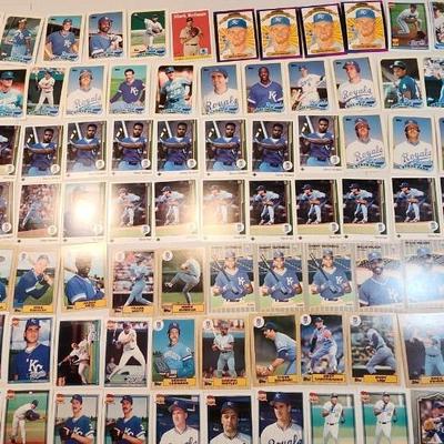 Kansas City Royales Baseball cards thru the years, Full box
