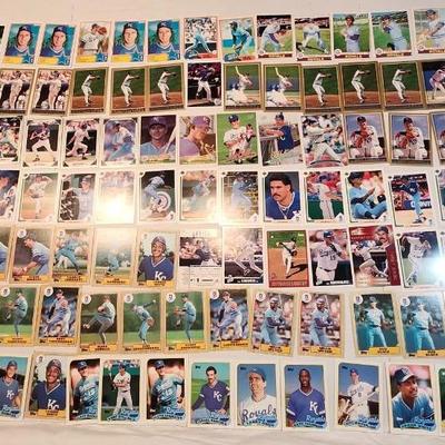 Kansas City Royales Baseball cards thru the years, Full box