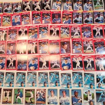 Kansas City Royales Baseball cards thru the years, Full box