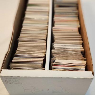 Kansas City Royales Baseball cards thru the years, Full box