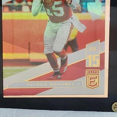 Kansas City Chiefs 3 card plaque, Sammy Watkins, Patrick Mahomes II, Travis Kelce 2019