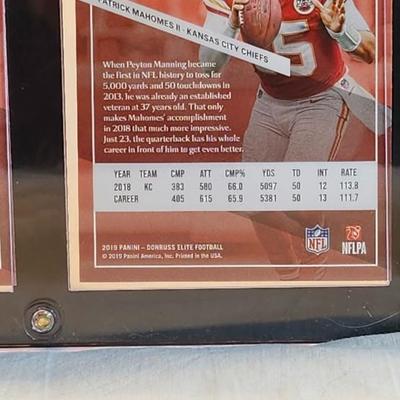 Kansas City Chiefs 3 card plaque, Sammy Watkins, Patrick Mahomes II, Travis Kelce 2019