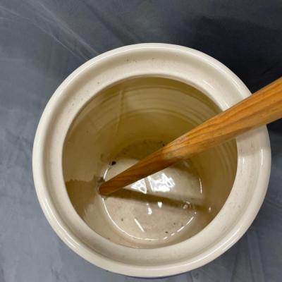 Stoneware butter churn