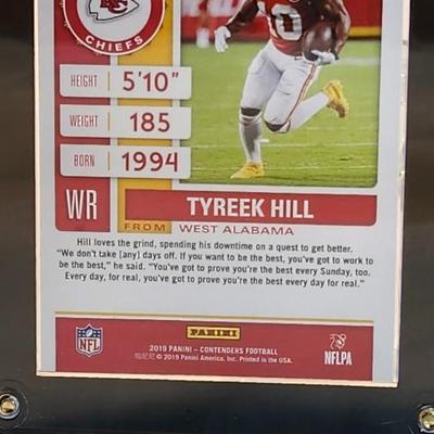 Kansas City Chiefs 3 card plaque, Tyreek Hill, Patrick Mahomes II, Travis Kelce