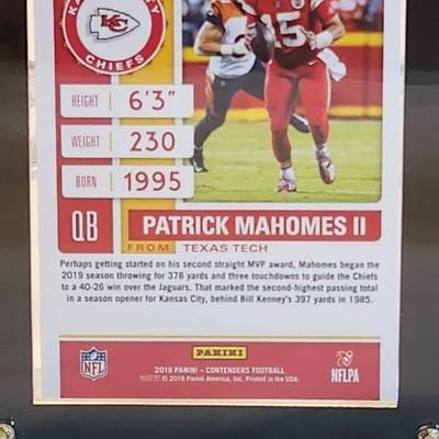 Kansas City Chiefs 3 card plaque, Tyreek Hill, Patrick Mahomes II, Travis Kelce