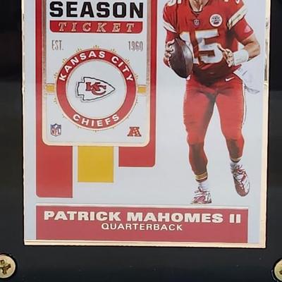 Kansas City Chiefs 3 card plaque, Tyreek Hill, Patrick Mahomes II, Travis Kelce
