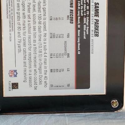 Kansas City Chiefs 3 card plaque 2004, and 3 Patch Cards