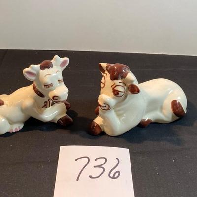 Vintage Cow and Bull