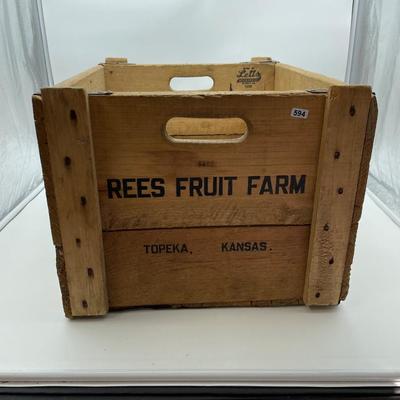 Rees fruit farm crate