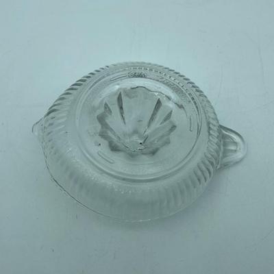 Clear glass juicer