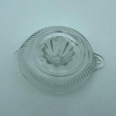 Clear glass juicer