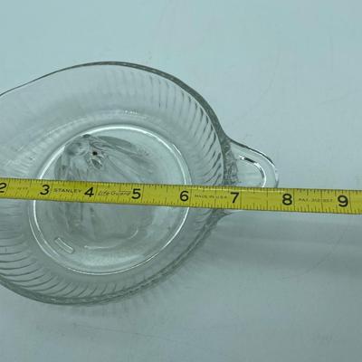 Clear glass juicer