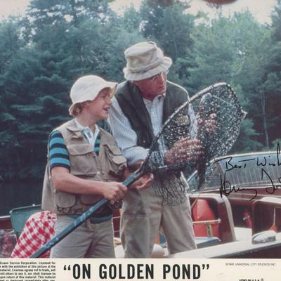 Henry Fonda signed "On Golden Pond" movie photo