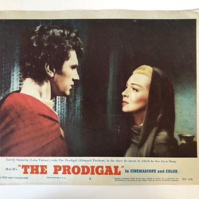 The Prodigal  original 1955 vintage lobby card