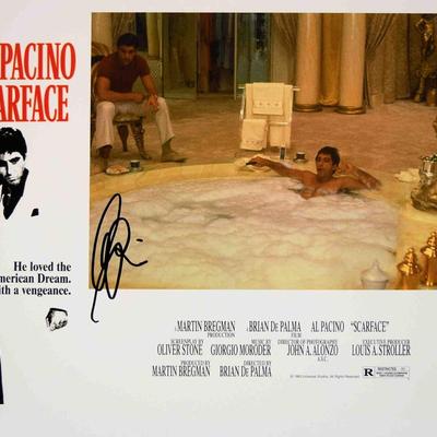 Scarface signed lobby card
