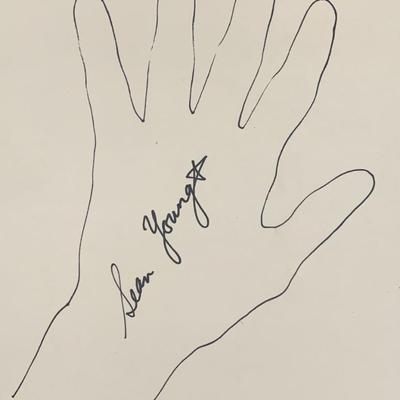 Sean Young signed sketch