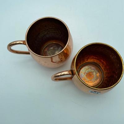 Copper mugs