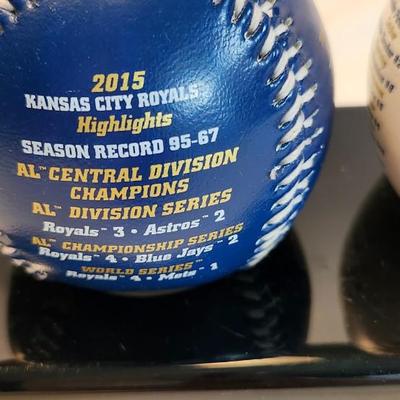 Nikco Sports Limited Edition KC Royals Two Baseball set 2015 2302/5000