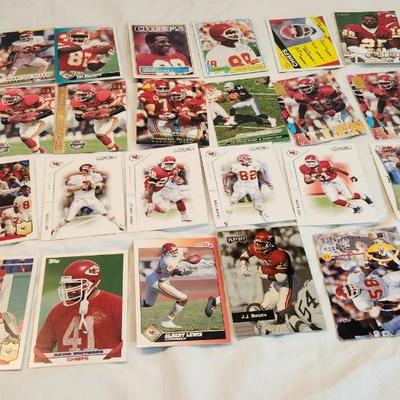 Miscellaneous sports memorabilia cards, W/ KC Chiefs