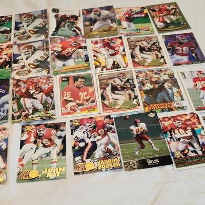 Miscellaneous sports memorabilia cards, W/ KC Chiefs