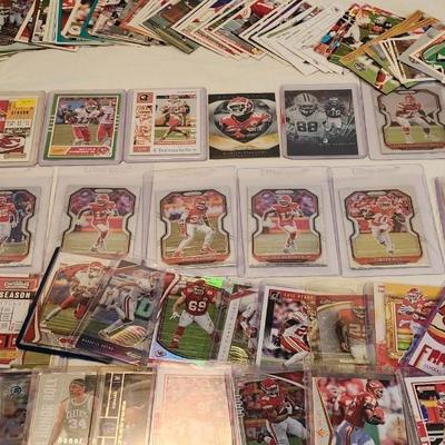 Miscellaneous sports memorabilia cards, W/ KC Chiefs