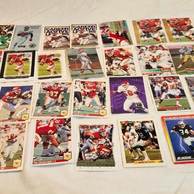 Miscellaneous sports memorabilia cards, W/ KC Chiefs