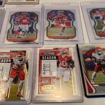 Miscellaneous sports memorabilia cards, W/ KC Chiefs