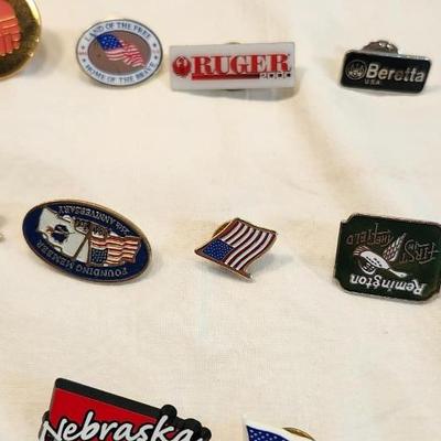 Vintage Lot Pin Back Lapel Enamel Pins