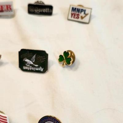 Vintage Lot Pin Back Lapel Enamel Pins