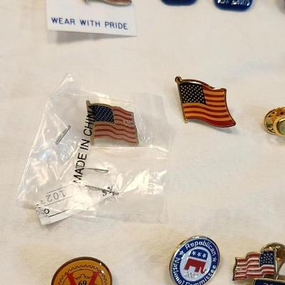 Vintage Lot Pin Back Lapel Enamel Pins
