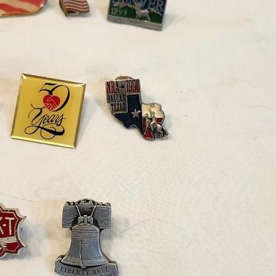 Vintage Lot Pin Back Lapel Enamel Pins