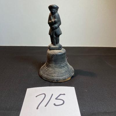Vintage Colonial Soldier Table Bell