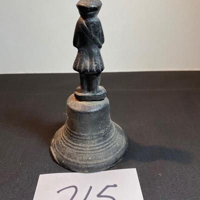 Vintage Colonial Soldier Table Bell
