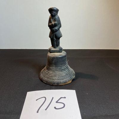 Vintage Colonial Soldier Table Bell