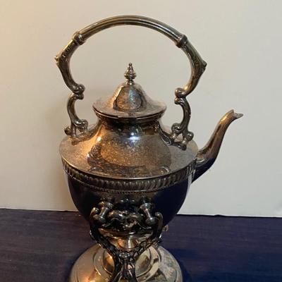 Vintage Tilting Tea Pot with Stand and Burner