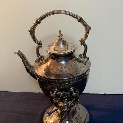 Vintage Tilting Tea Pot with Stand and Burner