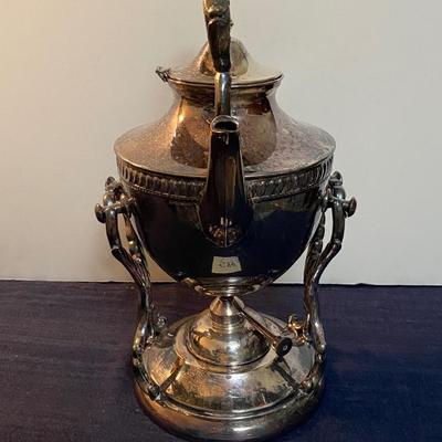 Vintage Tilting Tea Pot with Stand and Burner