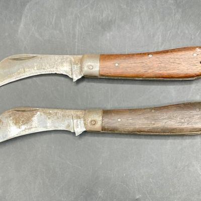 Pair of Vintage Uniprise Hawk Bill Jack Knives
