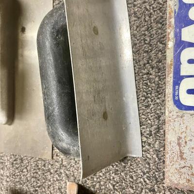 Tool Lot: Concrete Trowels, Floats and associated tools