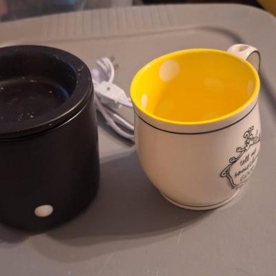 Scent warmer and coffee cup