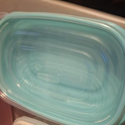 Plastic food storage containers
