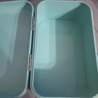 Mint green storage box