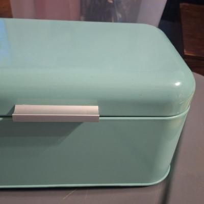 Mint green storage box