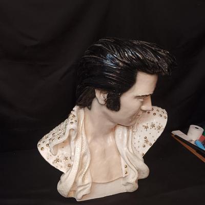 LIFE SIZE PLASTER ELVIS PRRESLEY BUST