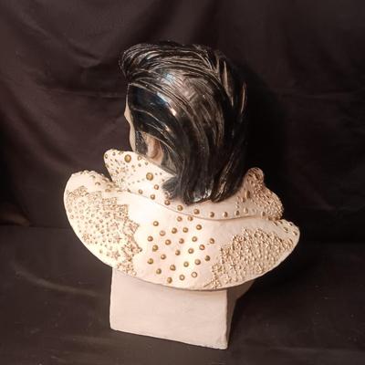LIFE SIZE PLASTER ELVIS PRRESLEY BUST