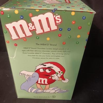 DEPARTMENT 56 M&M'S "HOLIDAY TOYS' LIGHTED HOUSE AND CANDY DISH